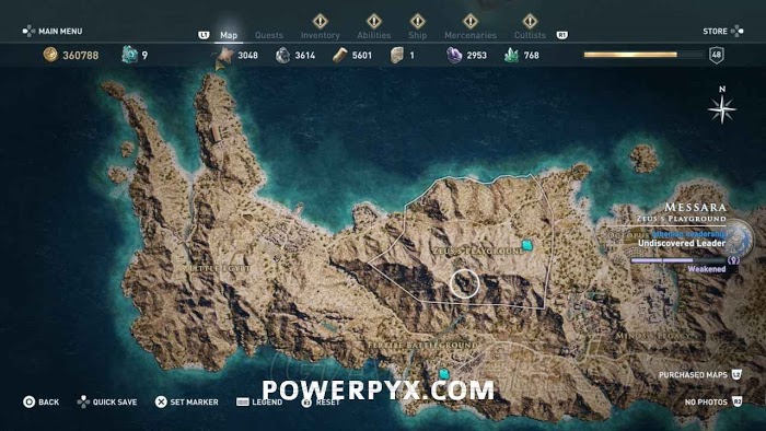 刺客教條 奧德賽 (Assassin's Creed Odyssey) 全古老刻寫板位置地圖