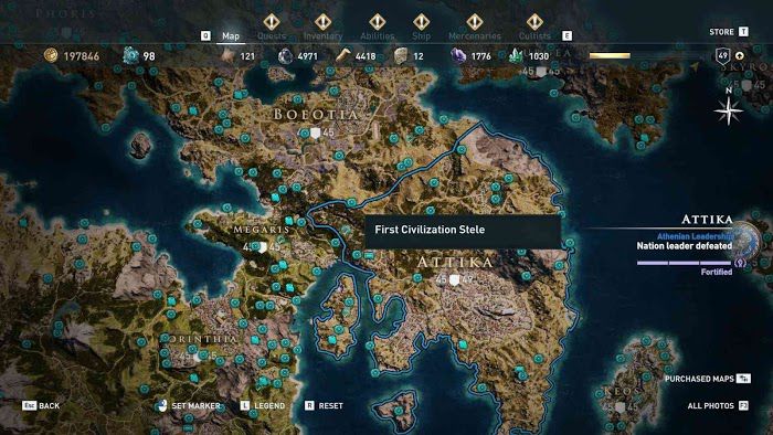 刺客教條 奧德賽 (Assassin's Creed Odyssey) 全地圖技能點分佈分享