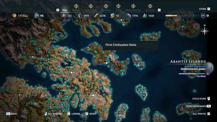 刺客教條 奧德賽 (Assassin's Creed Odyssey) 全地圖技能點分佈分享