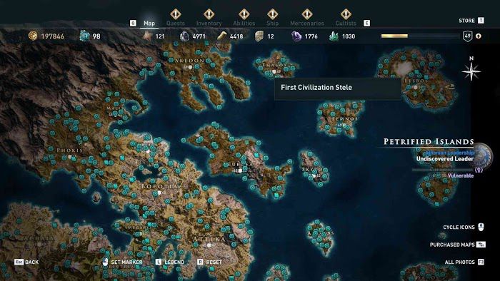 刺客教條 奧德賽 (Assassin's Creed Odyssey) 全地圖技能點分佈分享