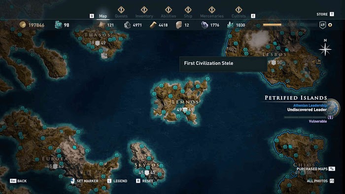 刺客教條 奧德賽 (Assassin's Creed Odyssey) 全地圖技能點分佈分享