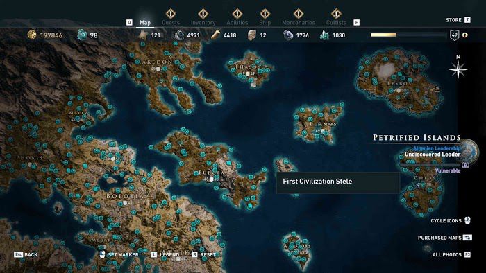 刺客教條 奧德賽 (Assassin's Creed Odyssey) 全地圖技能點分佈分享