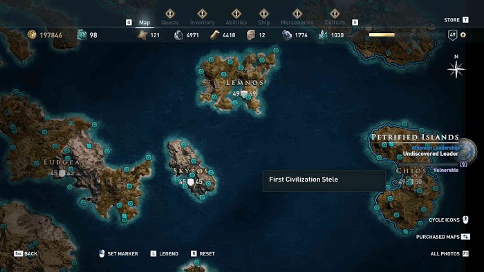 刺客教條 奧德賽 (Assassin's Creed Odyssey) 全地圖技能點分佈分享