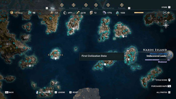 刺客教條 奧德賽 (Assassin's Creed Odyssey) 全地圖技能點分佈分享