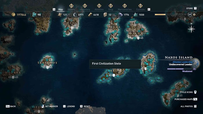 刺客教條 奧德賽 (Assassin's Creed Odyssey) 全地圖技能點分佈分享