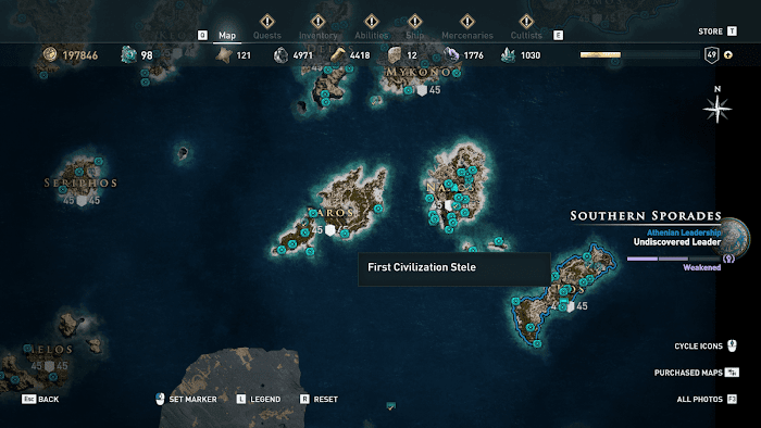 刺客教條 奧德賽 (Assassin's Creed Odyssey) 全地圖技能點分佈分享