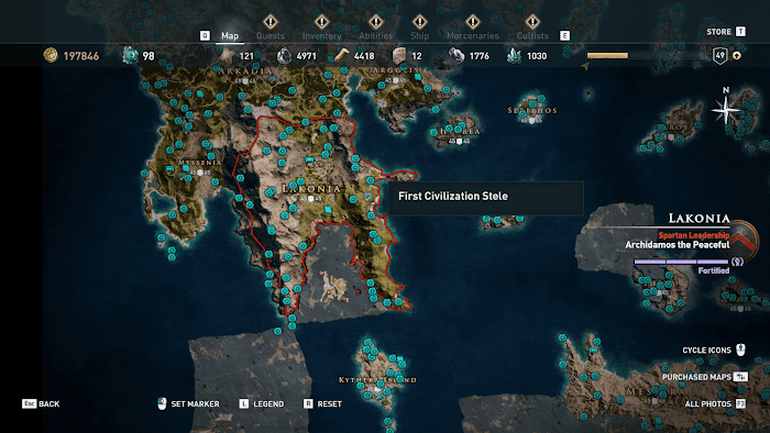 刺客教條 奧德賽 (Assassin's Creed Odyssey) 全地圖技能點分佈分享