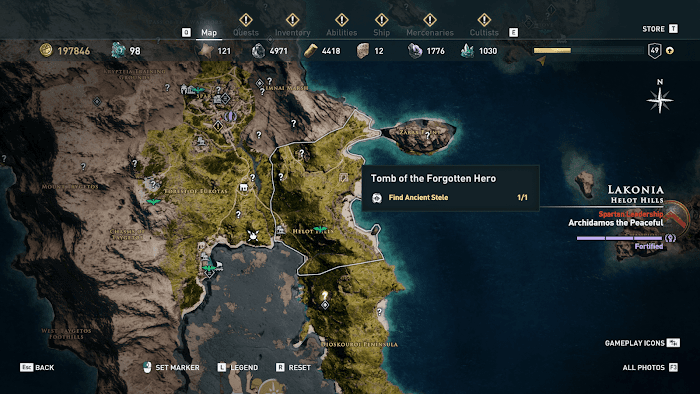 刺客教條 奧德賽 (Assassin's Creed Odyssey) 全地圖技能點分佈分享