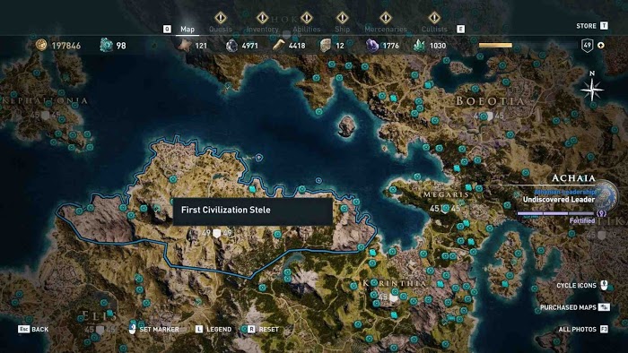 刺客教條 奧德賽 (Assassin's Creed Odyssey) 全地圖技能點分佈分享