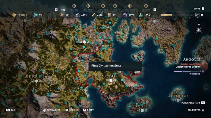刺客教條 奧德賽 (Assassin's Creed Odyssey) 全地圖技能點分佈分享