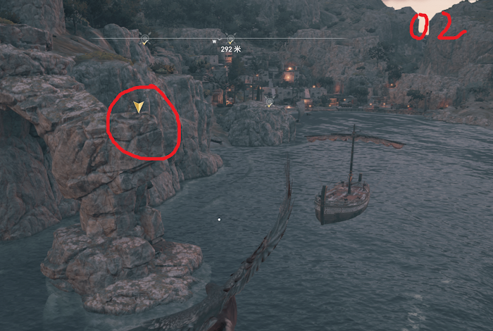 刺客教條 奧德賽 (Assassin's Creed Odyssey) 新手村奧利哈鋼地圖位置