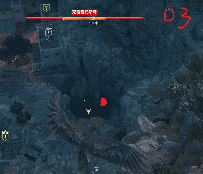 刺客教條 奧德賽 (Assassin's Creed Odyssey) 新手村奧利哈鋼地圖位置