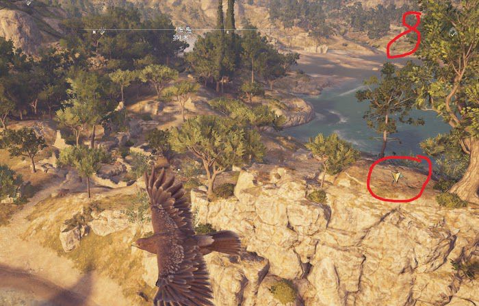 刺客教條 奧德賽 (Assassin's Creed Odyssey) 新手村奧利哈鋼地圖位置