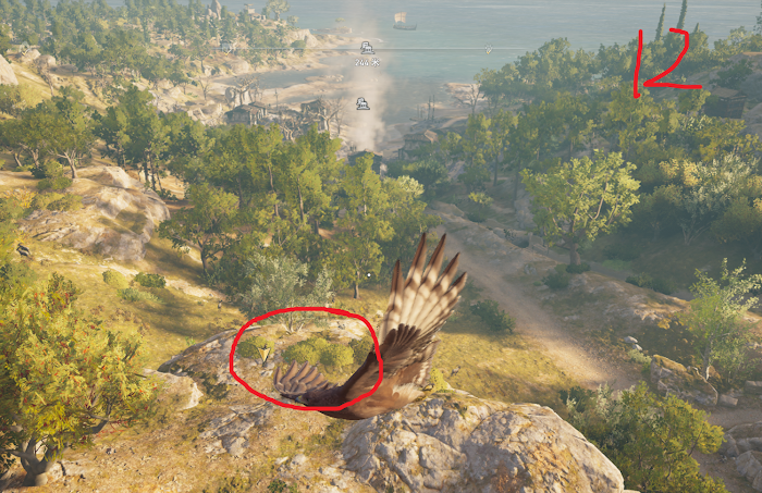 刺客教條 奧德賽 (Assassin's Creed Odyssey) 新手村奧利哈鋼地圖位置