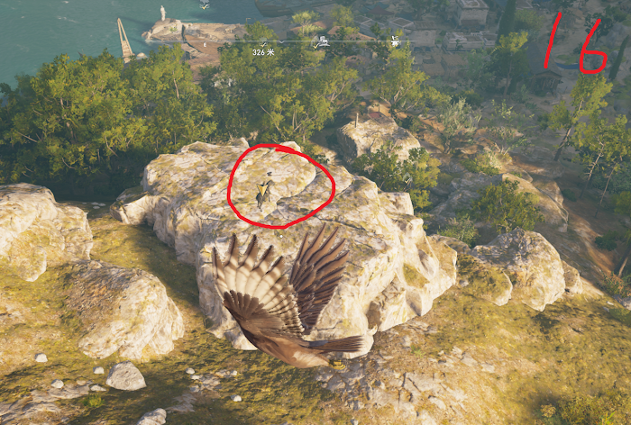 刺客教條 奧德賽 (Assassin's Creed Odyssey) 新手村奧利哈鋼地圖位置