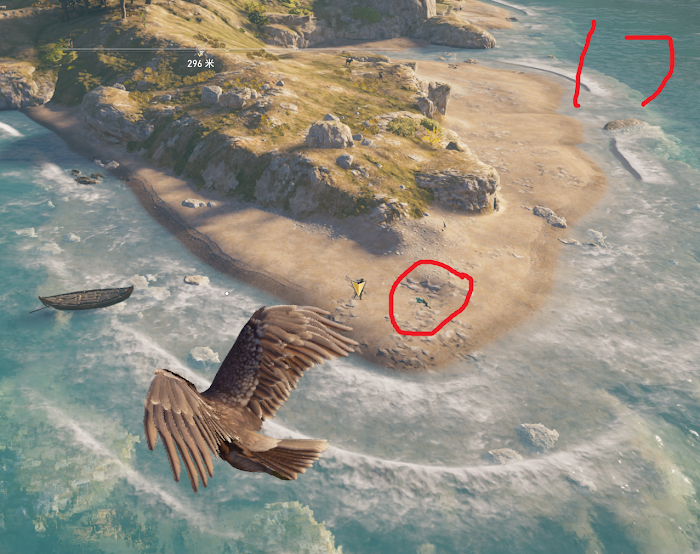 刺客教條 奧德賽 (Assassin's Creed Odyssey) 新手村奧利哈鋼地圖位置