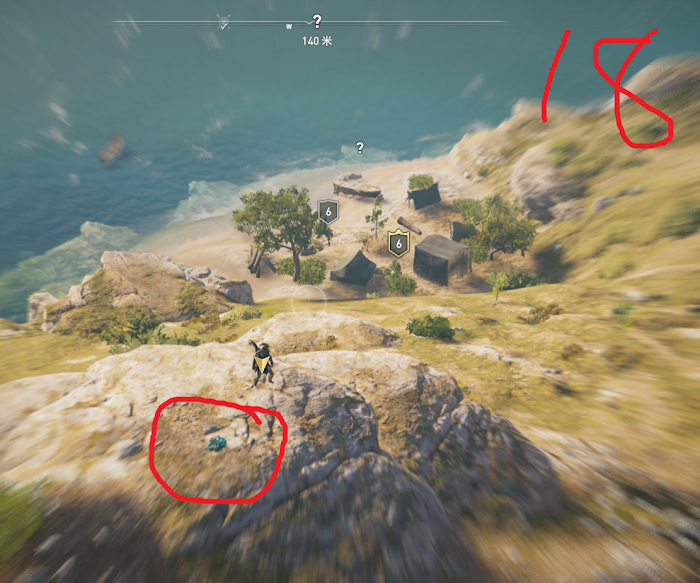 刺客教條 奧德賽 (Assassin's Creed Odyssey) 新手村奧利哈鋼地圖位置