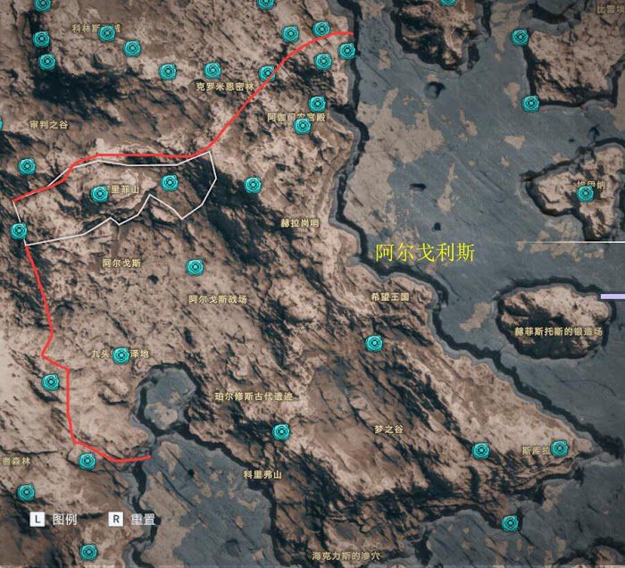 刺客教條 奧德賽 Assassin''s Creed Odyssey 奧利哈剛取得位置分享