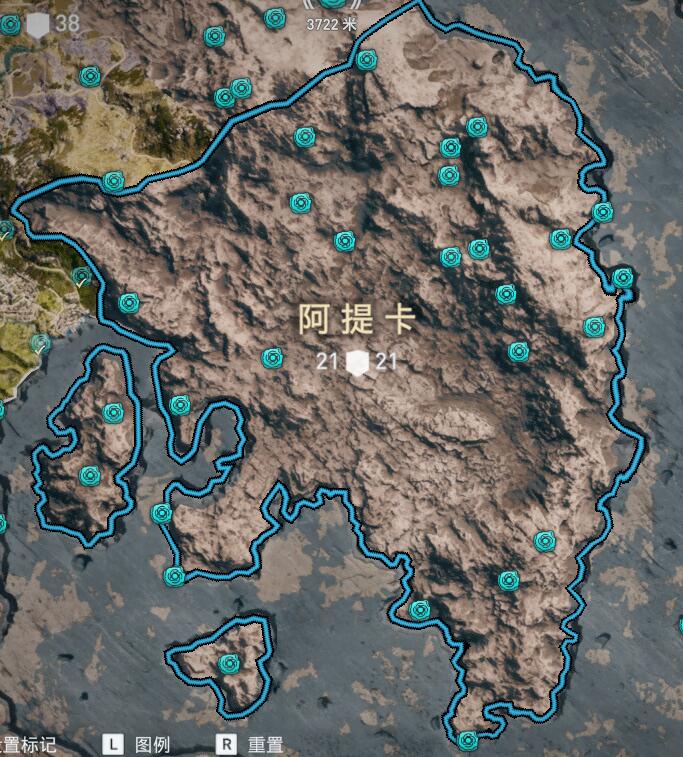 刺客教條 奧德賽 Assassin''s Creed Odyssey 奧利哈剛取得位置分享