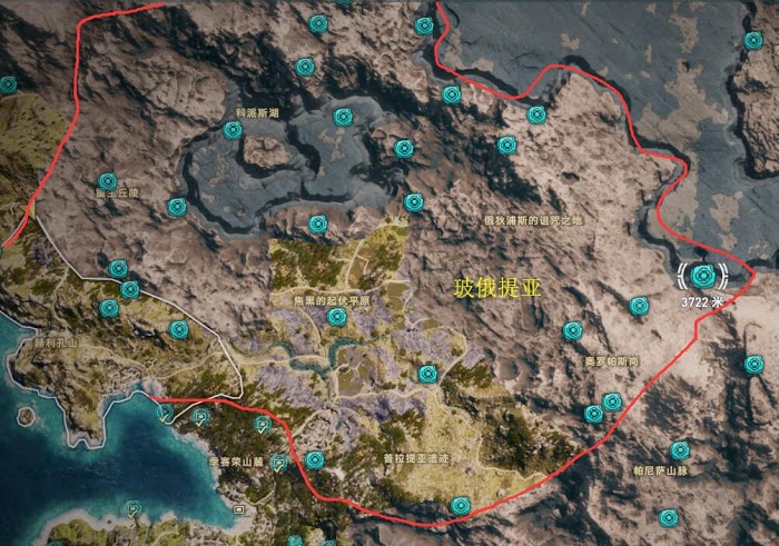 刺客教條 奧德賽 Assassin''s Creed Odyssey 奧利哈剛取得位置分享