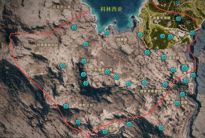 刺客教條 奧德賽 Assassin''s Creed Odyssey 奧利哈剛取得位置分享