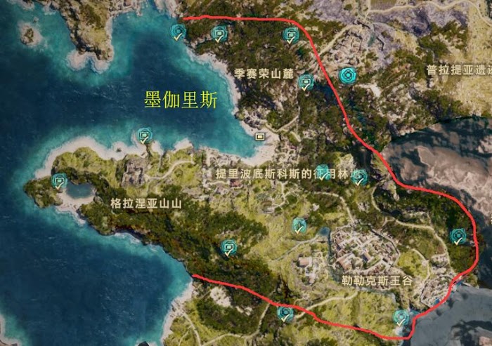 刺客教條 奧德賽 Assassin''s Creed Odyssey 奧利哈剛取得位置分享