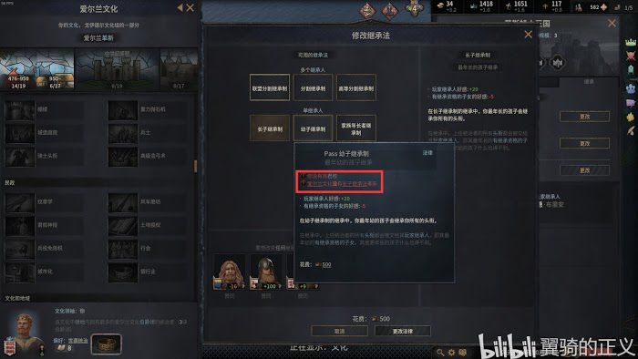 十字軍之王3 (Crusader Kings 3) 各君權、繼承法效果解析與選擇推薦