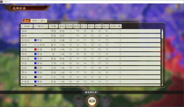 三國志14 (Sangokushi 14) 207劉備開局招降夏侯淵方法