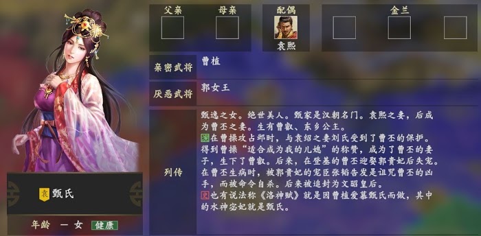 三國志14 (Sangokushi 14) 主要角色人物關係說明