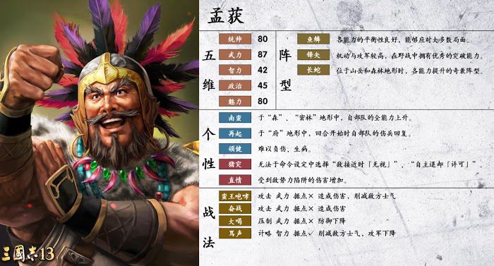 三國志14 (Sangokushi 14) 武將詳細資訊分享