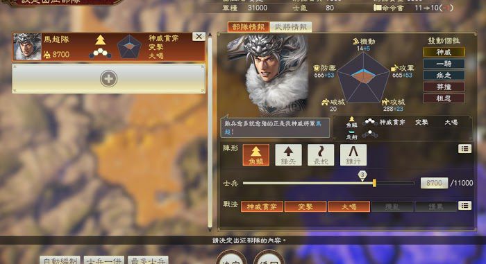 三國志14 (Sangokushi 14) 武將特性加成數值測試