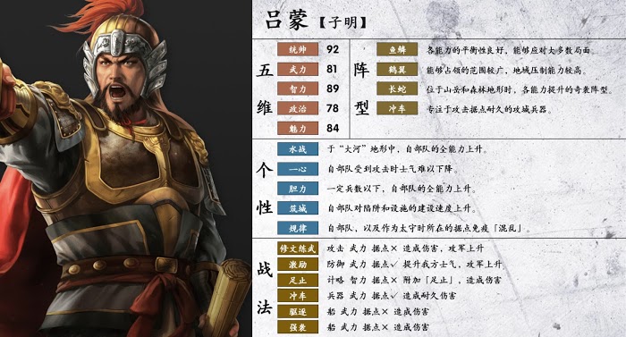 三國志14 (Sangokushi 14) 武將詳細資訊分享