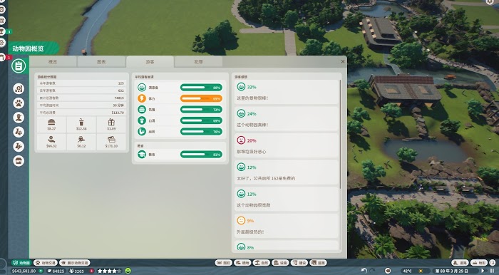 動物園之星 (Planet Zoo) 品牌模式原始森林動物園經營與佈局攻略