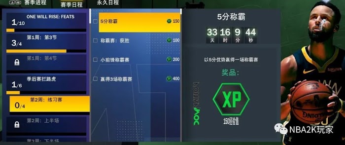 NBA 2K21 周賽、周挑戰內容介紹