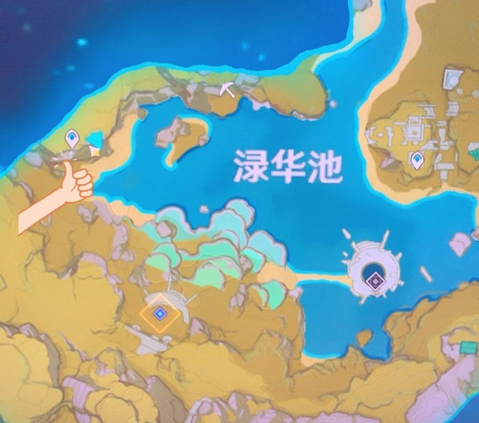原神 (Genshin Impact) 梵米爾的畫筆與顏料位置