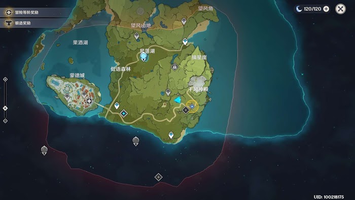 原神 (Genshin Impact) 大世界寶箱與風神瞳位置分享