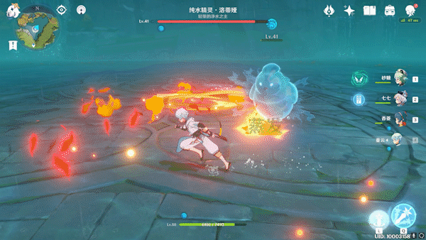 原神 (Genshin Impact) 純水精靈技能分析與打法心得