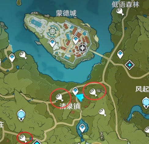 原神 (Genshin Impact) 仙跳牆所需食材位置