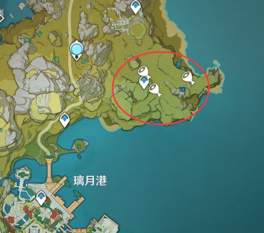 原神 (Genshin Impact) 仙跳牆所需食材位置