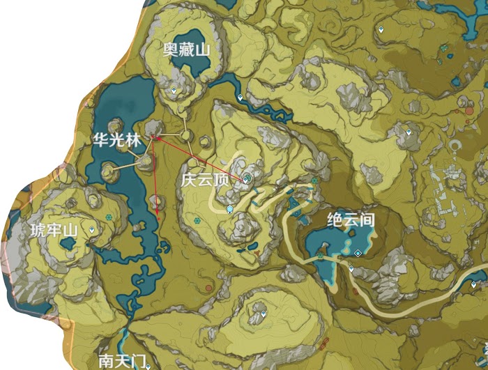 原神 (Genshin Impact) 聖遺物收集路線分享