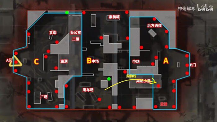 決勝時刻 現代戰爭 攻堅訓練場投擲物教學