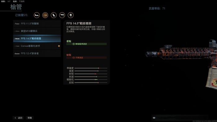 決勝時刻 現代戰爭 滿級M4A1全配件分享