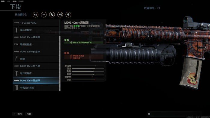 決勝時刻 現代戰爭 滿級M4A1全配件分享