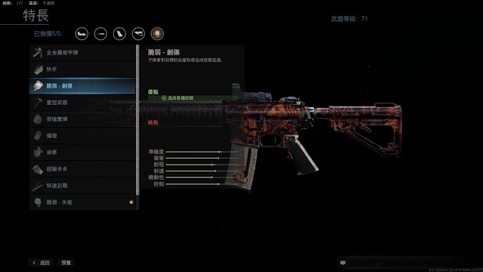 決勝時刻 現代戰爭 滿級M4A1全配件分享