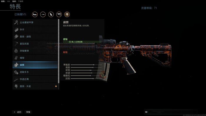 決勝時刻 現代戰爭 滿級M4A1全配件分享