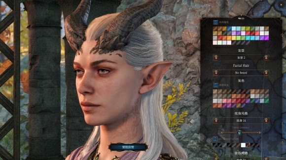 柏德之門3 (Baldur's Gate 3) 提夫林種族捏臉資料參考