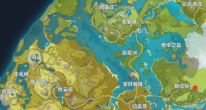 原神 (Genshin Impact) 部分普通秘境位置與獎勵分享
