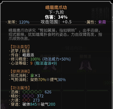 太吾繪卷 (The Scroll Of Taiwu) 內功發揮含義詳解