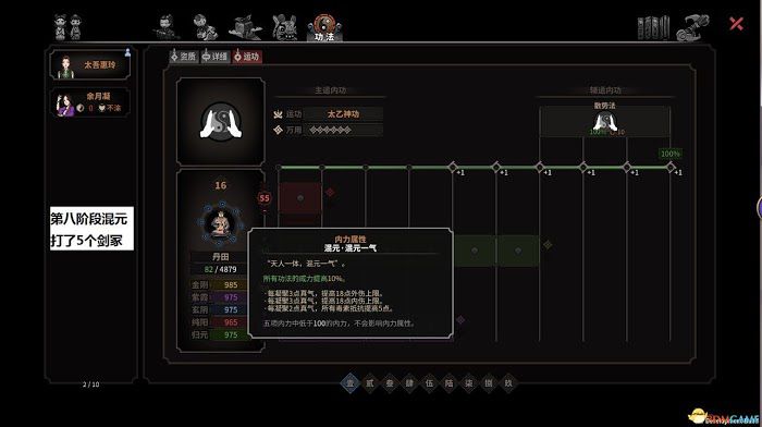 太吾繪卷 (The Scroll Of Taiwu) 各門派功法修煉順序