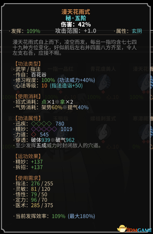 太吾繪卷 (The Scroll Of Taiwu) 逆練提高功法發揮機制說明